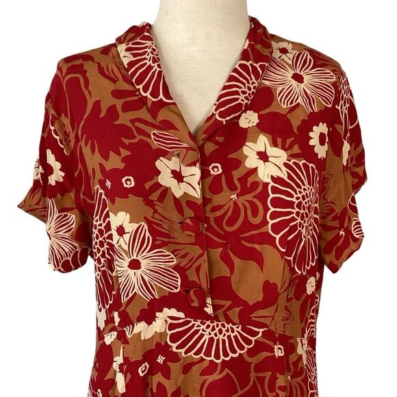 Loco Lindo VTG 1940’s Style Retro Dress Short Sleeve Women’s XL - Picture 2 of 9